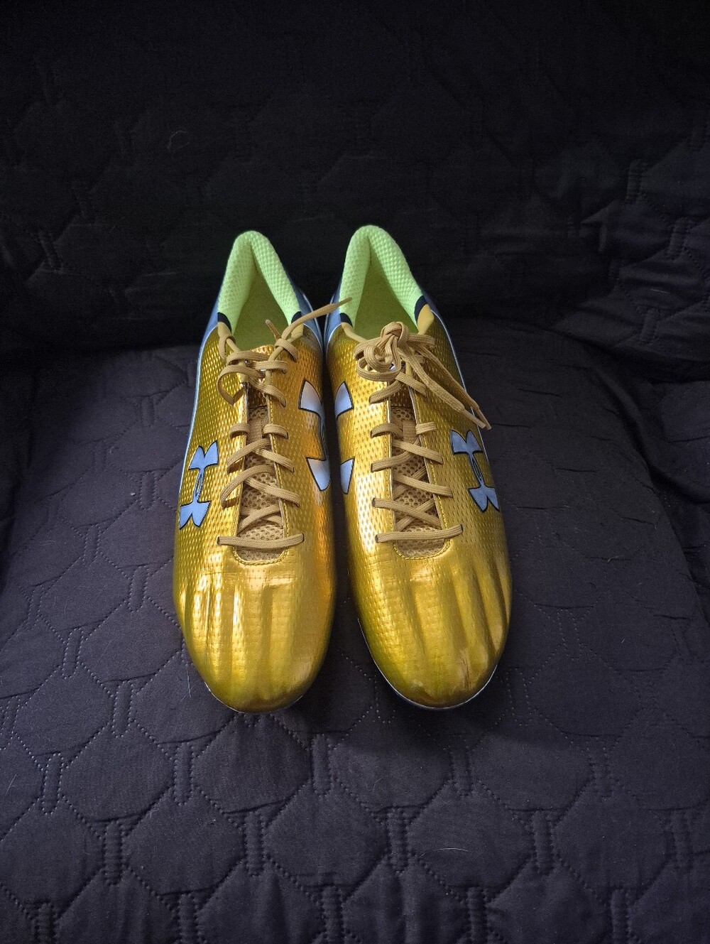 Under Armour Speedform Gold Football Cleats Size 16s